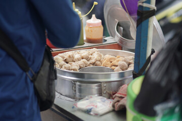 Pentol or meatballs or pentol bakso is an Indonesian street food made from beef or chicken. Pentol...