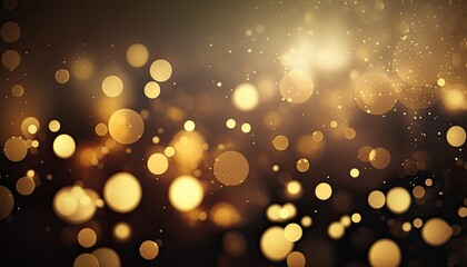 Gold Sparkling background created with Generative AI technology