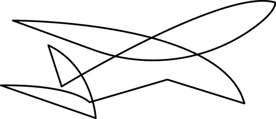 Fototapeta na wymiar Airplane continuous one line drawing. Minimalism art. Single line plane transportation. Vector illustration isolated on white background.