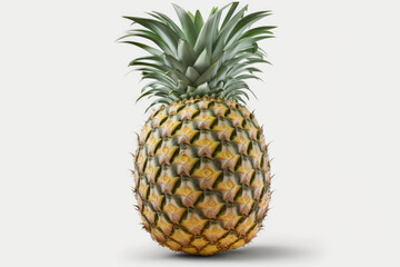 Fototapeta premium pineapple isolated on whitre created with Generative AI technology