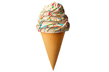 ice cream cone created with Generative AI technology