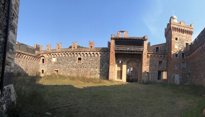 Fototapeta premium Castello dei Maltraverso is a medieval castle in Montebello Vicentino