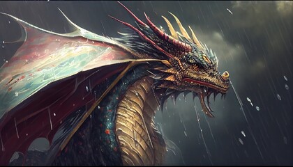 Amazing and Beautiful Dragon. Generative AI