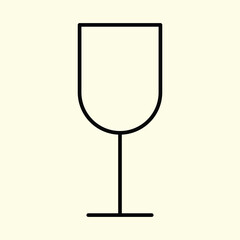 wine glass icon vector design illustration artwork. eps 10