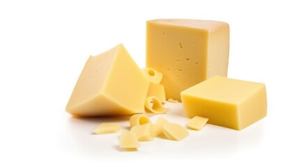 cheese isolate created with Generative AI technology