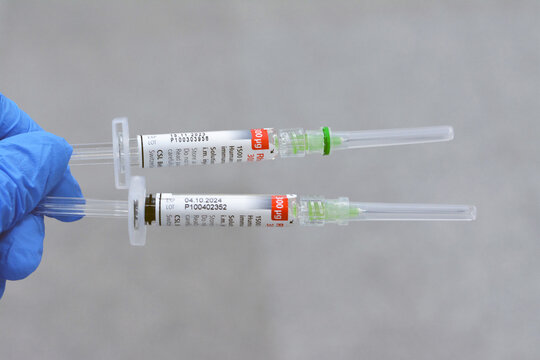 Cairo, Egypt, May 2 2023: Human anti-D (Rh) immunoglobulin Rhophylac 300 &mu;g micrograms 1500 IU for IV or IM injection for prevention of Rh(D) immunization in Rh(D) negative women prophylaxis