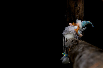 an image of loneliness,a surge of depression,a discarded doll