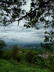 City landscape in Indonesia 