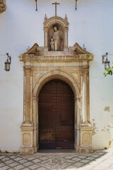 entrance to the church
