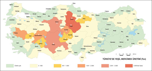 Turkey Green Lentil Production Map, Geography Lesson, Agriculture in Turkey, Green Lentil, Lentil, Turkey Map, map, geography