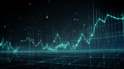 Chart candle stock graph forex market. Trade chart exchange background crypto currency. AI generated