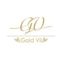 Gold Vil illustration logo design