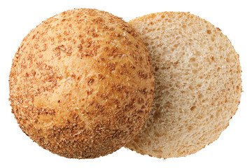 Round bran wheat bread