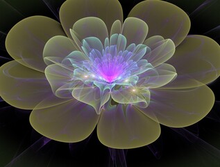 Imaginatory fractal abstract background Image