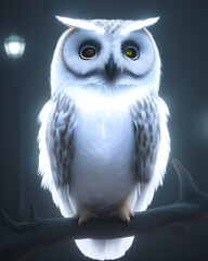 White Majestic Owl