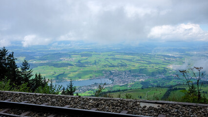 Fototapeta premium Beautiful nature view of Rigi mountain in Switzerland