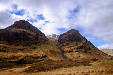Three sisters viewpoint, Ballachulish, Scottish highlands, near Glencoe