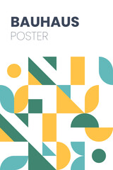 Abstract bauhaus elements shapes for use as banner or poster