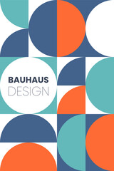 Abstract bauhaus elements shapes for use as banner or poster