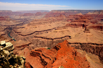 Hazy Blue Sky Grand Canyon Arizona