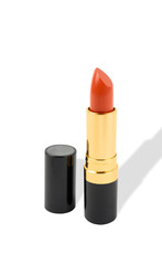 A Red Lipstick isolated on white background. Save Clipping Path)