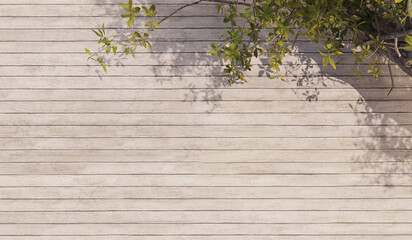 parquet floor background and trees with shadows old wood grain wall decayed traces parquet 3d illustration parquetry