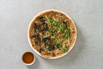 Shabu with dumplings Korean food dish meal Seasoned Acorn Jelly Salad Acorn Pancake Assorted Mushroom Pancakes Mushroom Dumpling