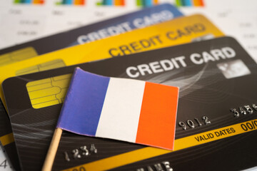 Credit card model with Netherlands flag, financial investment economy business banking concept.