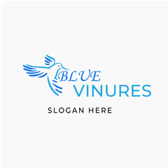 Modern Blue vinures Company Logo