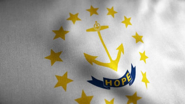 Rhode Island Looped Flag