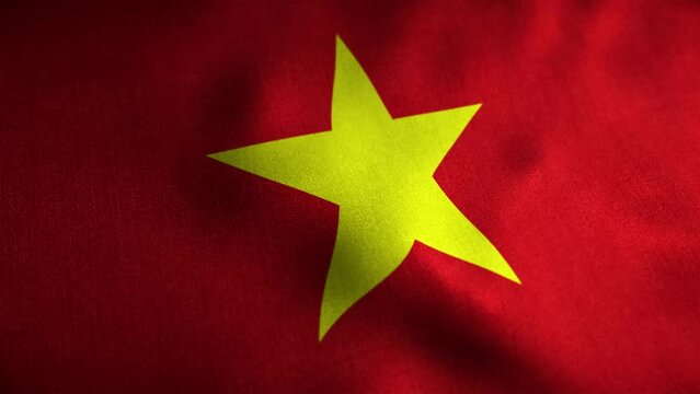 Vietnam Looped Flag