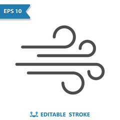 Wind Icon - Windy, Weather