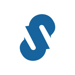 creative Modern abstract letter SJ, JS