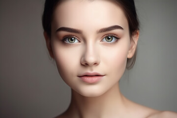 Beautiful young attractive girl, Generative AI