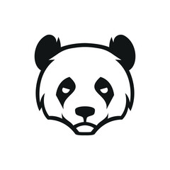 panda head logo icon vector illustration © Fahrul