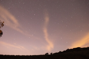 Fototapeta na wymiar beautiful stars and clouds at night