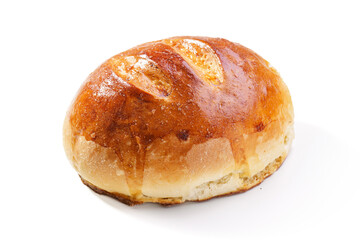 Bułka, hamburger, pieczywo wyizolowane na białym tle