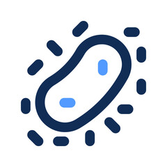 Obraz premium bacteria outline color icon