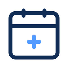 medical appointment outline color icon