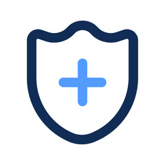 health insurance outline color icon