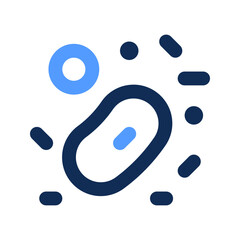 microorganism outline color icon