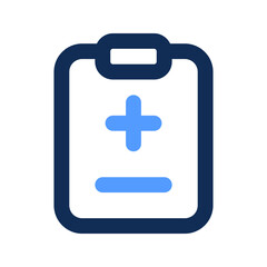 medical report outline color icon