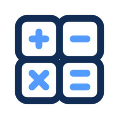 Fototapeta premium calculator outline color icon