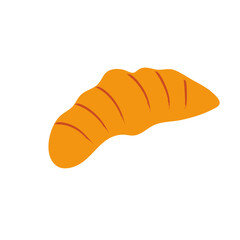croissant on white background. Vector