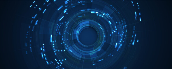 Abstract circuit board futuristic technology processing background
