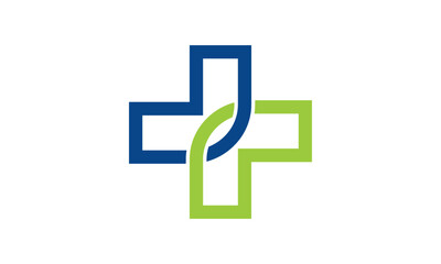 Medical logo, cross logo, medical center logo, health symbols