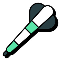 Modern design icon of dart pin