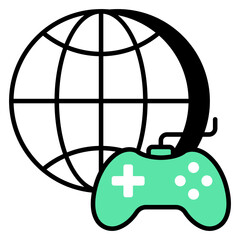 Modern design icon of gamepad
