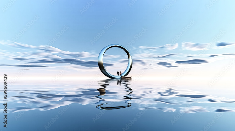 Aufkleber the image was created using a combination of abstract and surreal elements to generate a unique back
