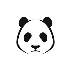 panda head logo icon vector illustration © Fahrul